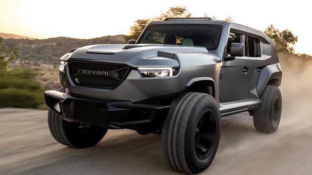 Nükleer Bombadan Bile Korunabilen Dünyanın 1.000 Beygirlik İlk SUV’u: Rezvani Tank X