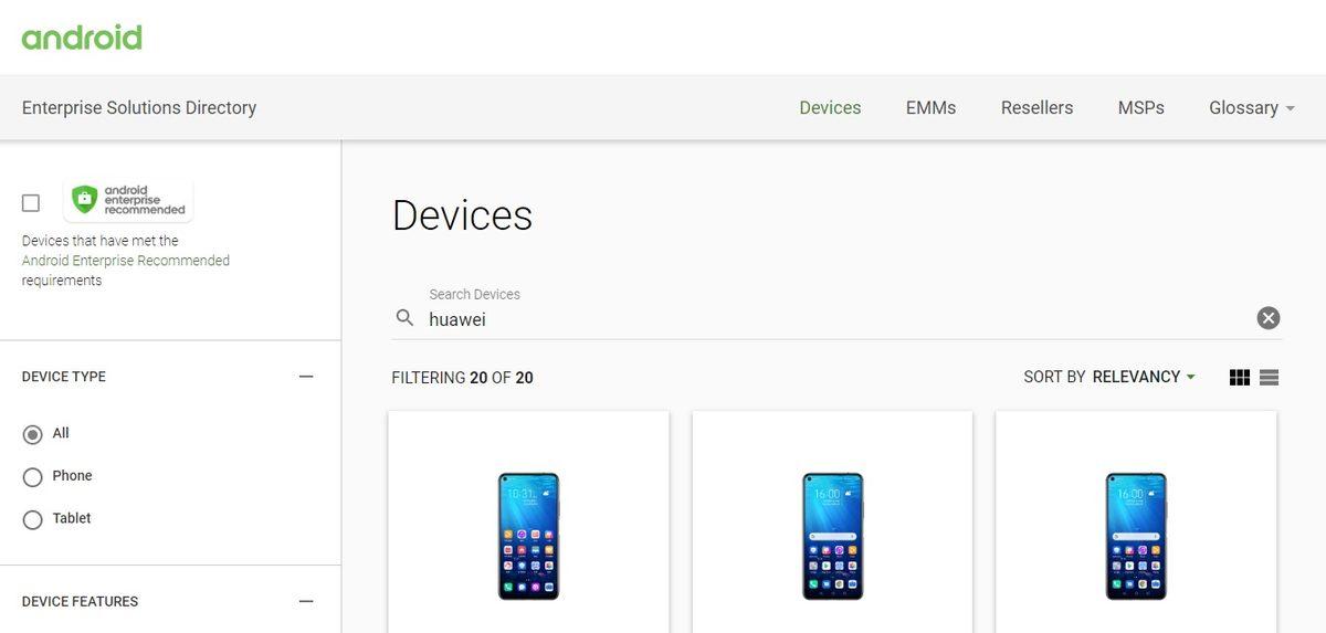 Google, Huawei Telefonları ’Tavsiye Edilenler’ Listesine Ekledi