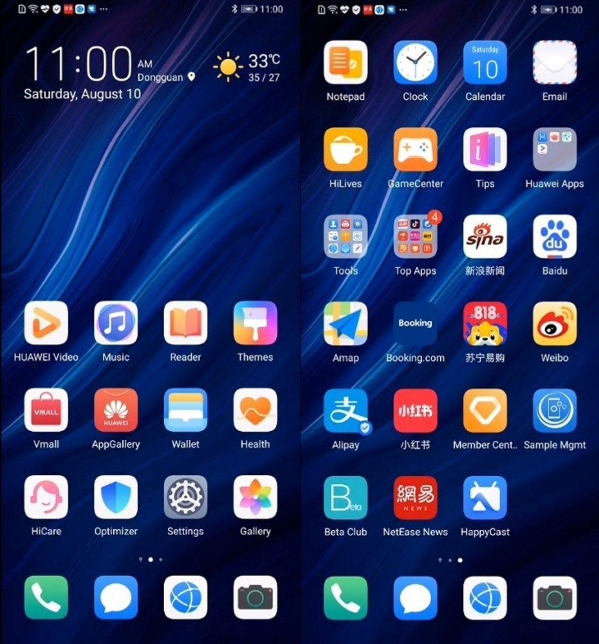Huawei EMUI 10’un İlk Ekran Görüntüleri Paylaşıldı