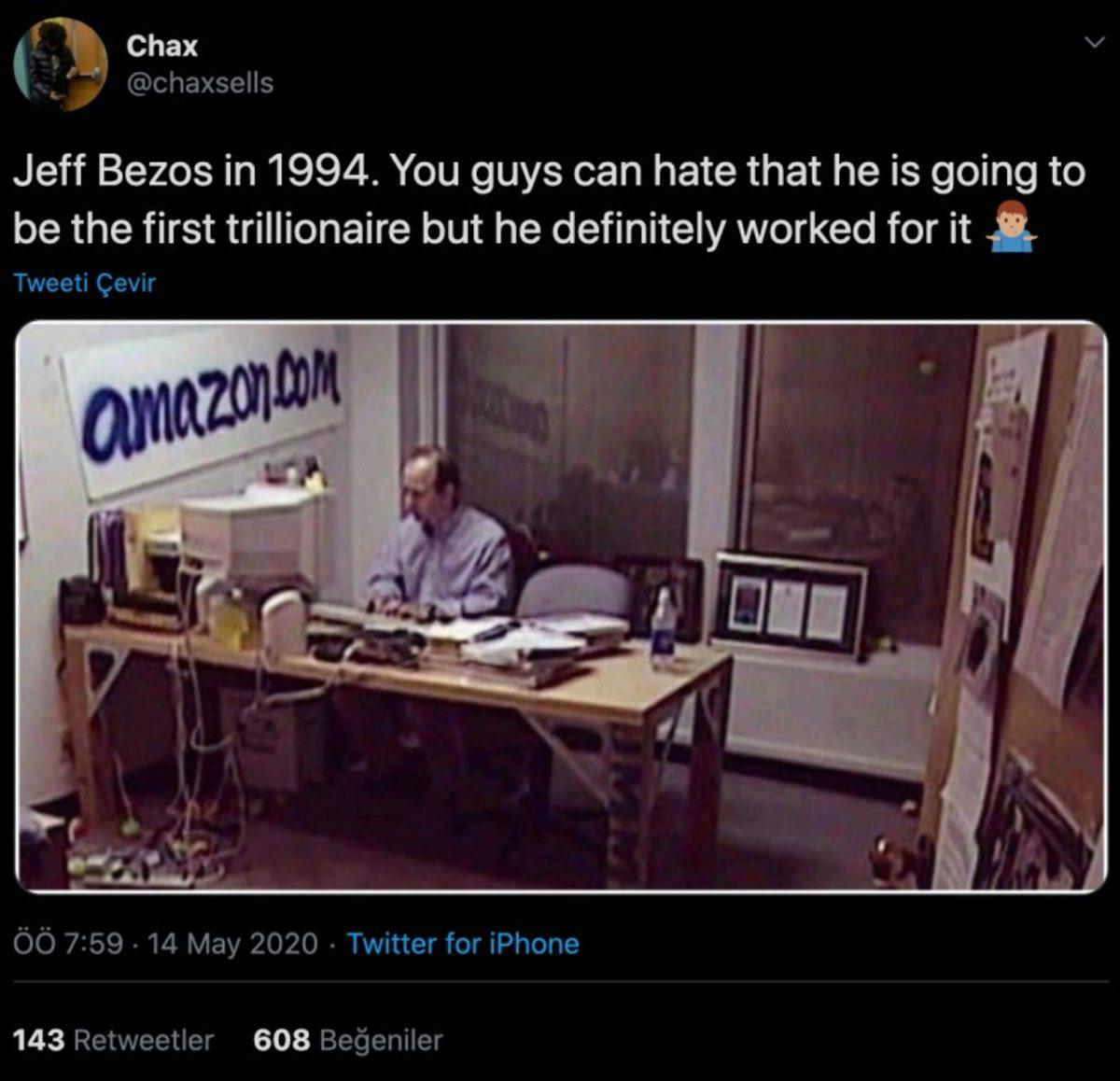 Jeff Bezos’un Dünyanın İlk Trilyoneri Olacağı Yönündeki Rapor Twitter’ı Salladı