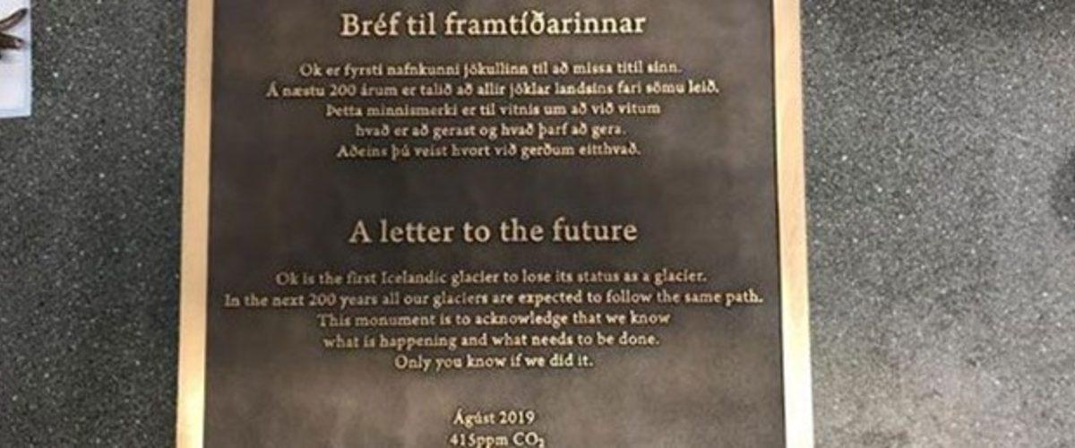 İzlanda, Dünyanın Eriyip Kaybolan İlk Buzulu İçin Anıt Dikti