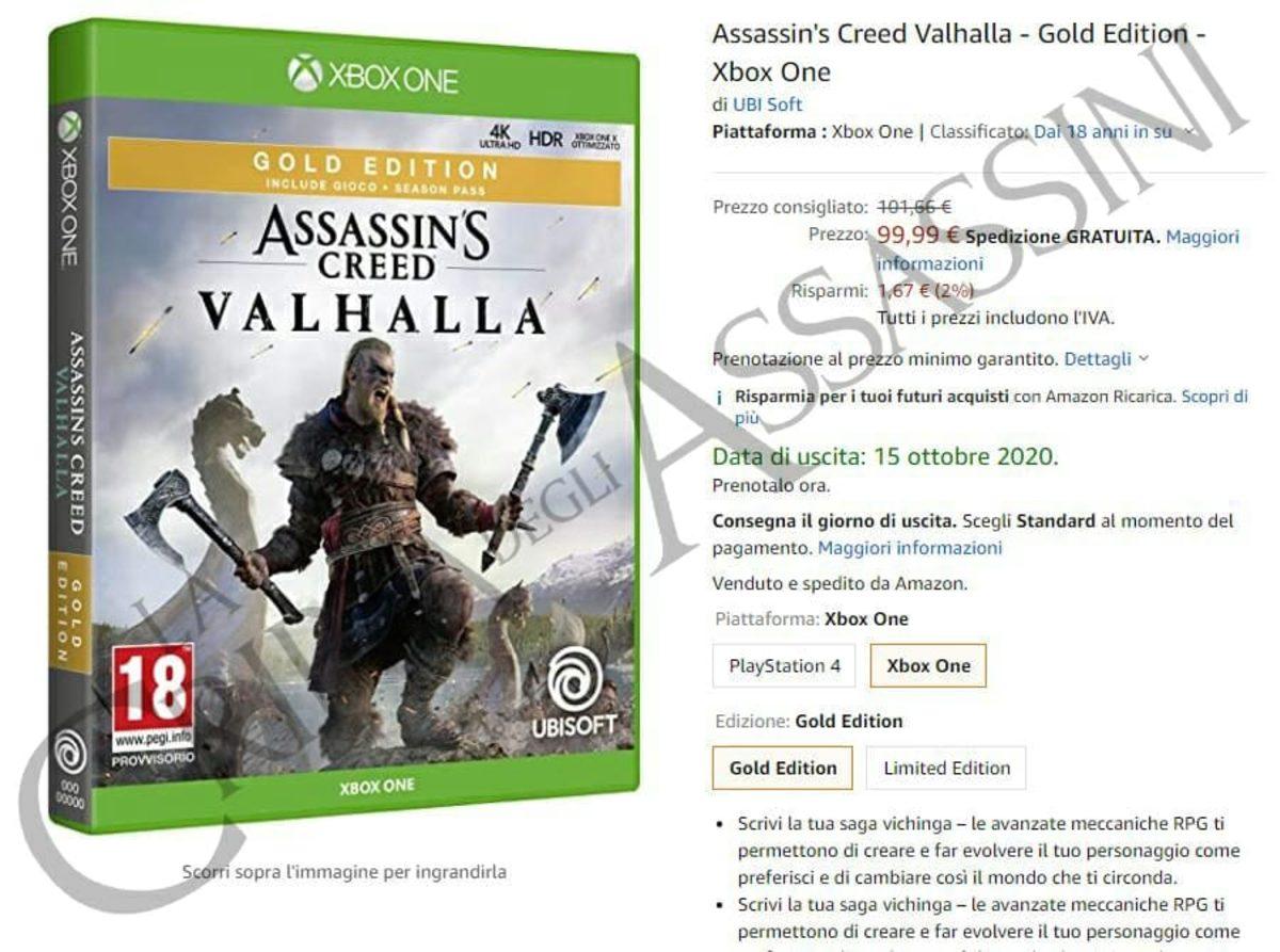 Assassins’s Creed Valhalla’nın Çıkış Tarihi Amazon İtalya’da Ortaya Çıktı