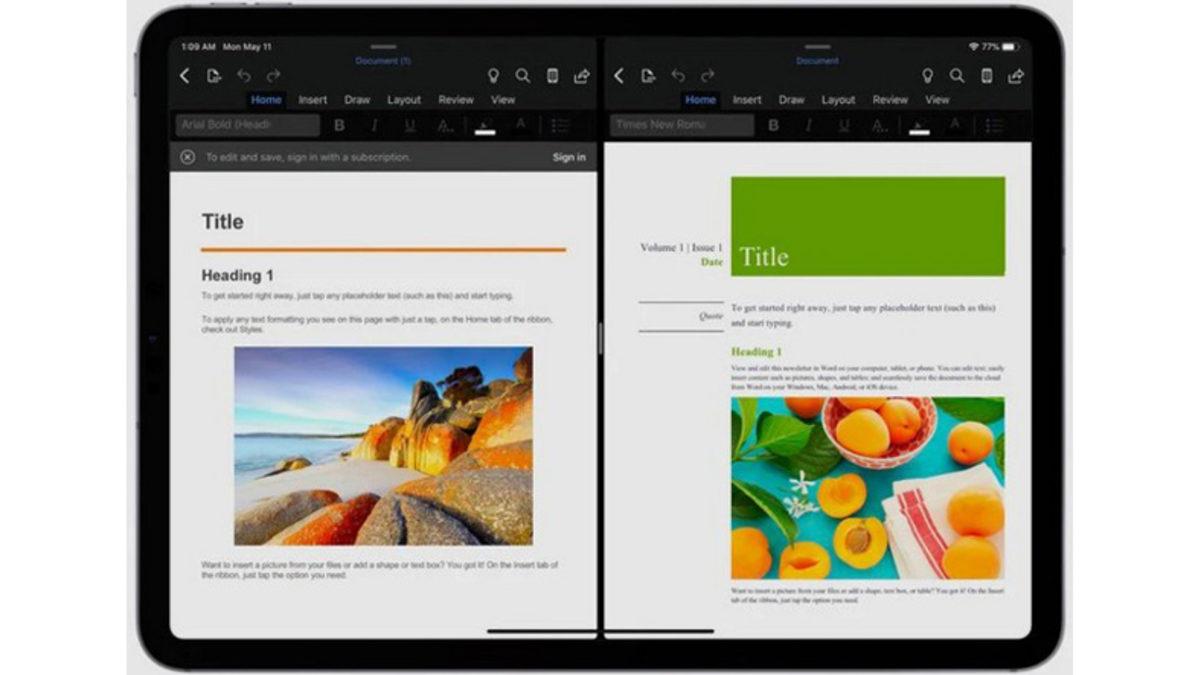 Microsoft Word ve PowerPoint’in iPad Sürümleri, Split View Özelliğine Kavuştu