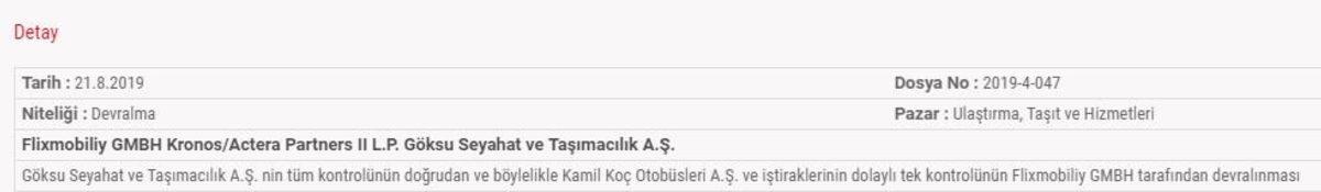 Türkiye’nin En Köklü Otobüs Firması Kamil Koç Resmen Satılıyor