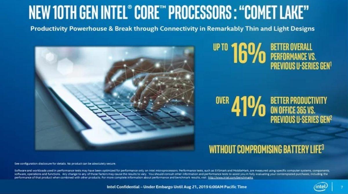 Intel, 8 Modelle Dizüstü PC Pazarını Domine Edecek Comet Lake İşlemcilerini Tanıttı
