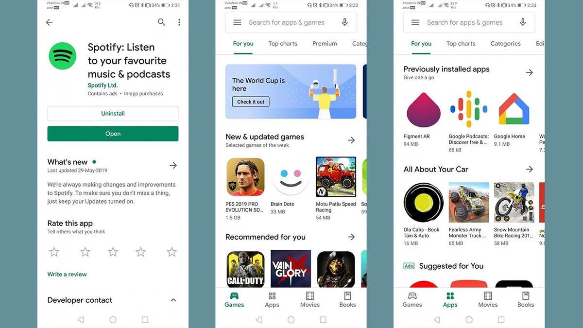 Google Play Store, Uzun Süredir Beklenen Yeni ’Materyal Tasarımı’na Kavuştu