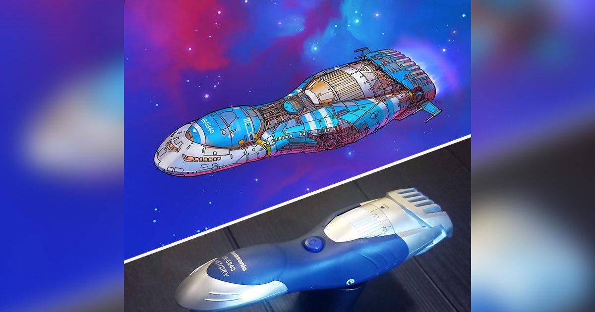 Evdeki Eşyaları Akılalmaz Uzay Gemisi Modellerine Dönüştüren Tasarımcı