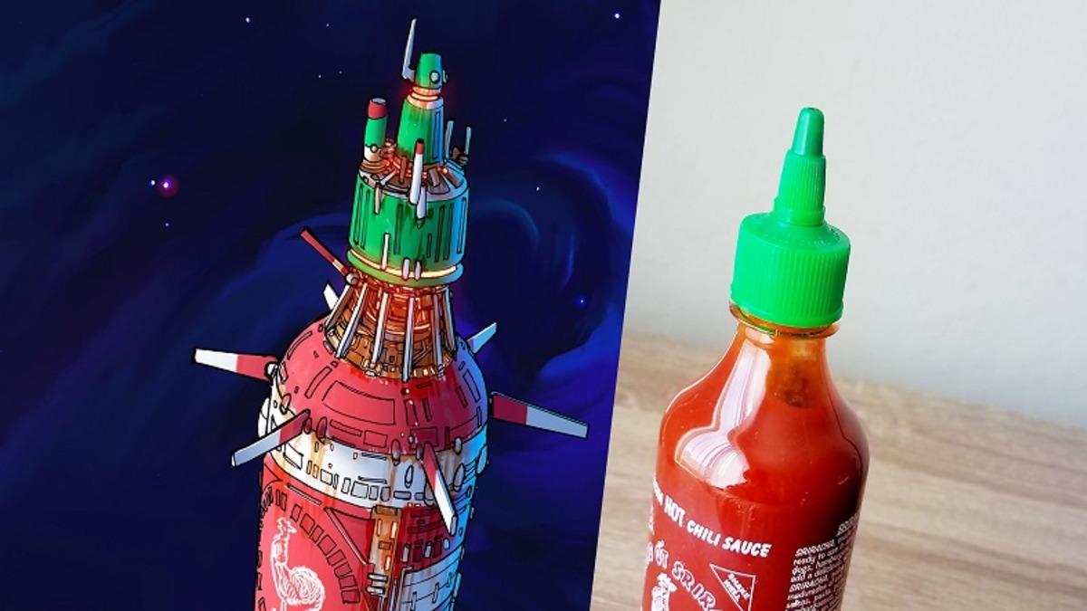 Evdeki Eşyaları Akılalmaz Uzay Gemisi Modellerine Dönüştüren Tasarımcı