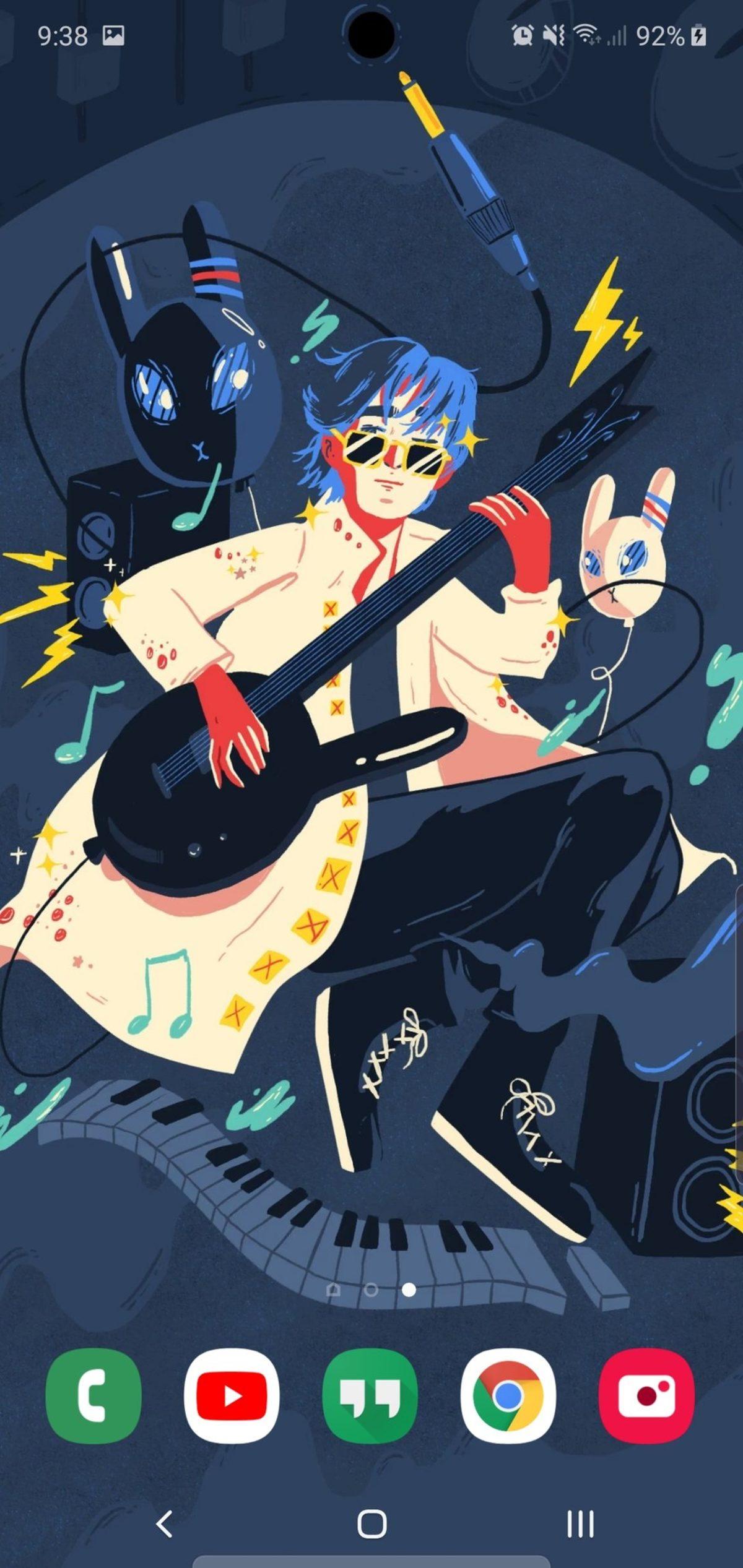 Samsung Galaxy Note 10’un Ön Kamerasını Gizleyen Duvar Kağıtları