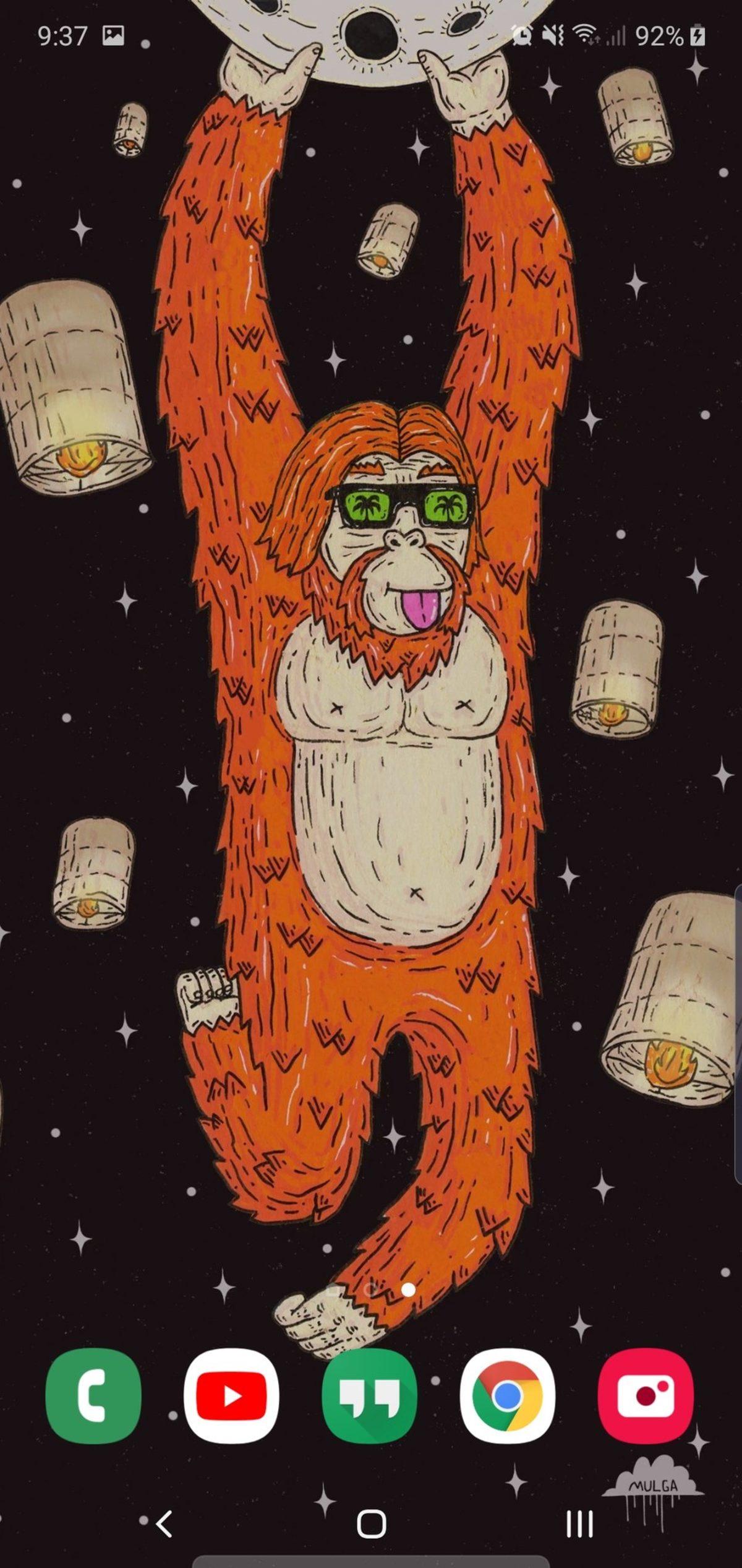 Samsung Galaxy Note 10’un Ön Kamerasını Gizleyen Duvar Kağıtları