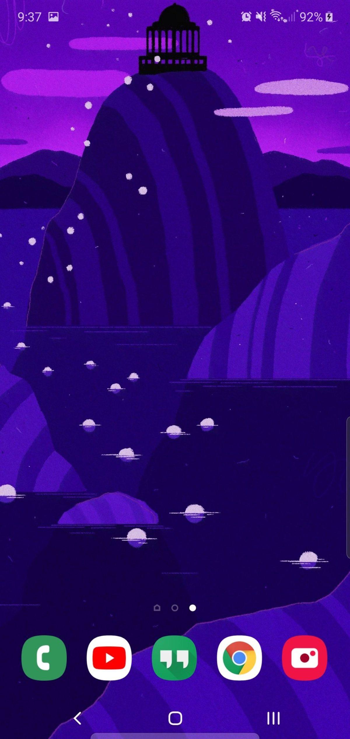 Samsung Galaxy Note 10’un Ön Kamerasını Gizleyen Duvar Kağıtları