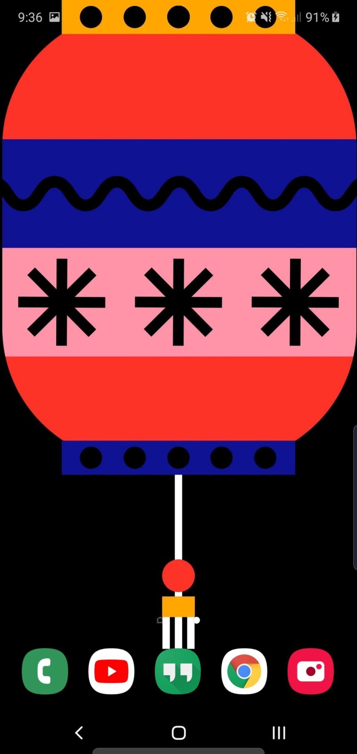 Samsung Galaxy Note 10’un Ön Kamerasını Gizleyen Duvar Kağıtları