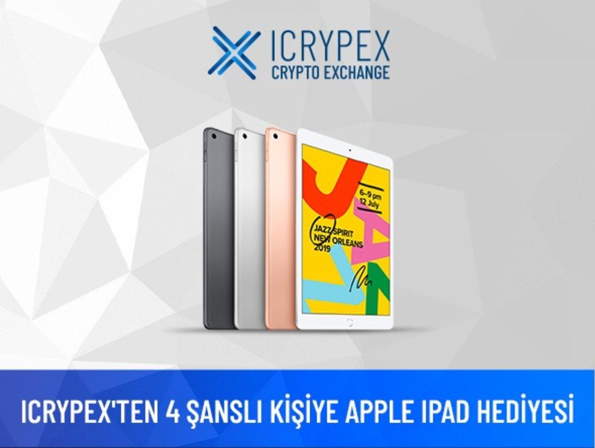 Bitcoin Alım Satım Borsası Icrypex, 4 Kişiye iPad Hediye Edeceği Bir Çekiliş Başlattı