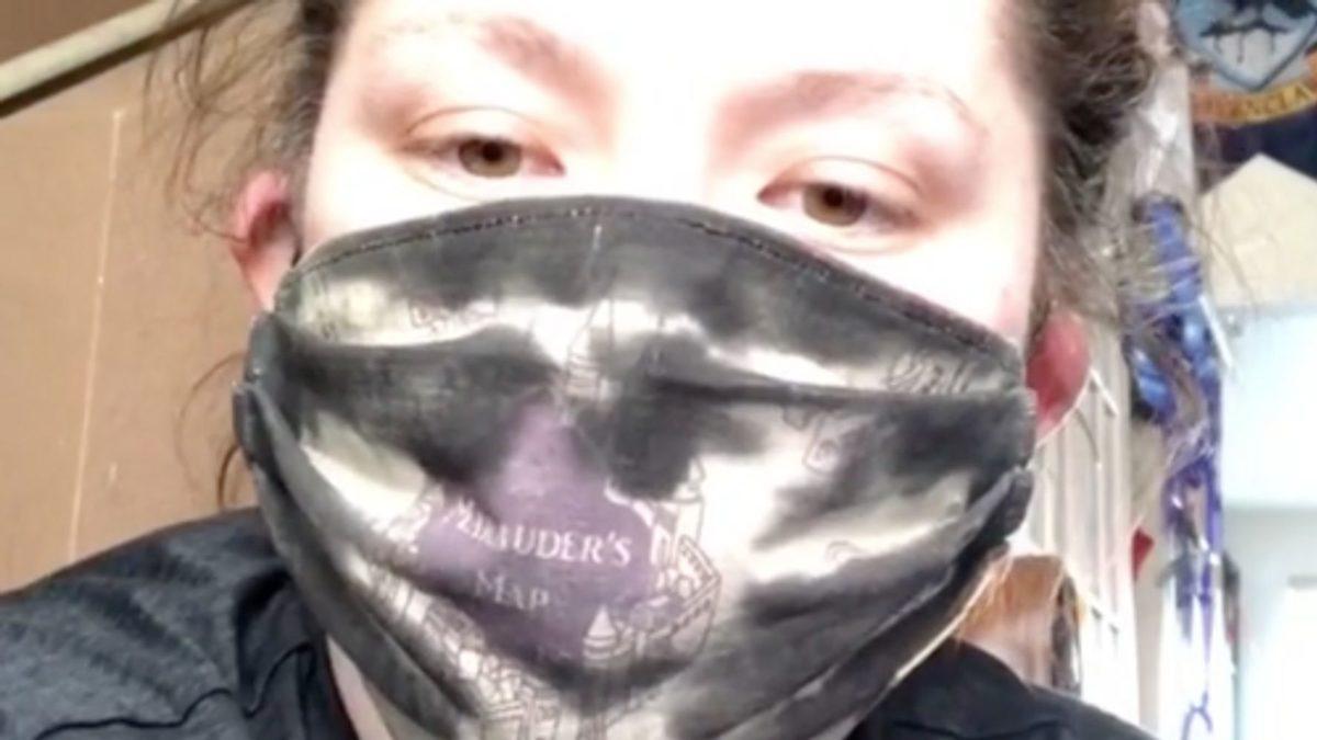 Nefes Aldıkça Marauder Haritasını Gösteren Harry Potter Temalı Yüz Maskesi