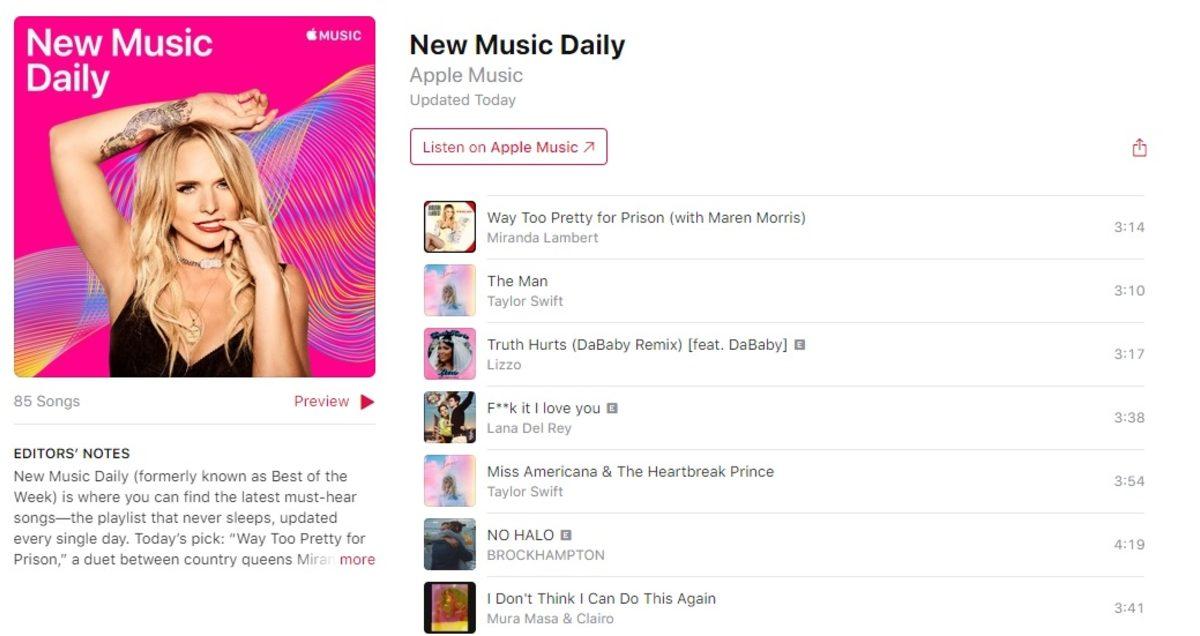 Apple Music'e 'New Music Daily' Sıralaması Eklendi 2 Apple Music’e En Yeni Şarkıları Keşfedebileceğiniz Bir Özellik Geldi
