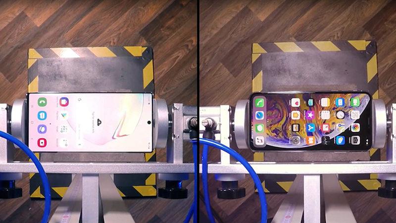 Samsung Galaxy Note10+ ve iPhone Xs Max Arasında İlginç Sonuçların Alındığı Düşürme Testi