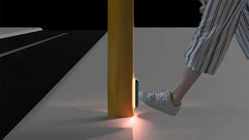 Ayakla Basılacak Şekilde Geliştirilen İlginç Trafik Işığı Düğmesi Konsepti