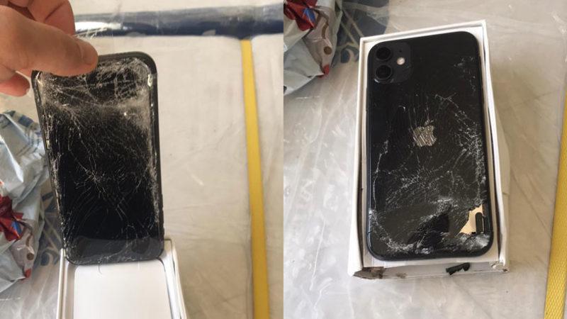 Kargoda Sağlamlık Testine Maruz Kalan iPhone 11’in Yürek Burkan Görüntüleri