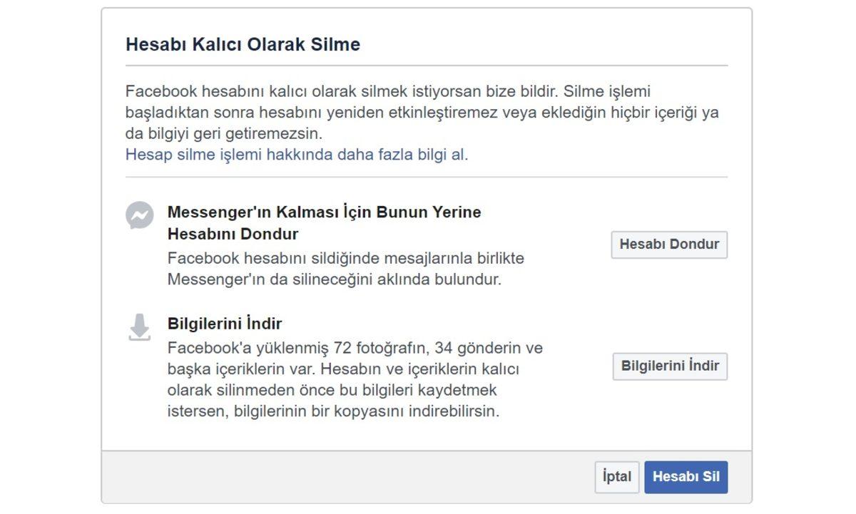Telefondan ya da Web Sürümünden Facebook Hesabını Kalıcı Olarak Silme Nasıl Yapılır?