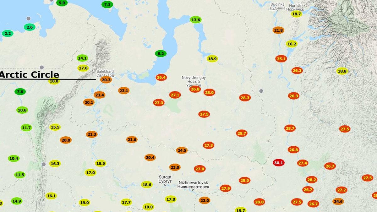 Sibirya’daki Rekor Sıcaklıklar Sonucunda Buzlar Erimeye Başladı