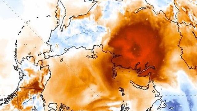 Sibirya’daki Rekor Sıcaklıklar Sonucunda Buzlar Erimeye Başladı