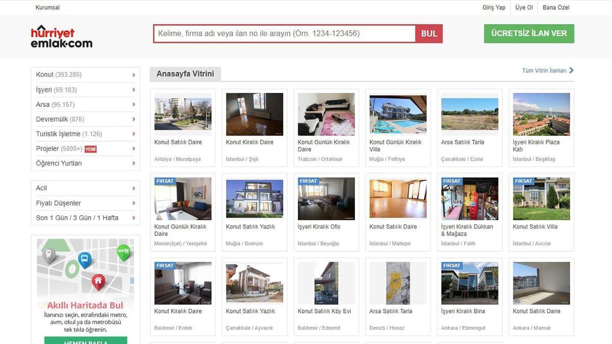 Sahibinden ve Hürriyet Emlak Gibi 6 Kullanışlı Emlak ve Satış Uygulaması