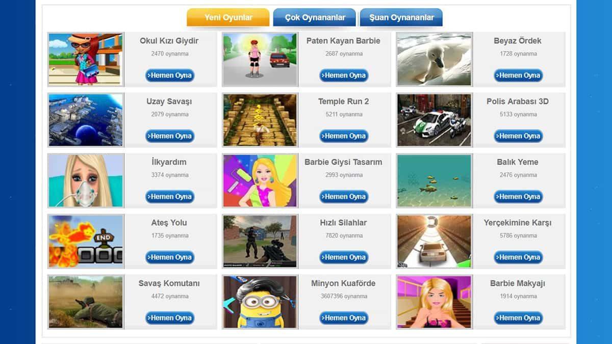 Her Yaştan Oyuncu İçin En Popüler Ücretsiz Oyun Siteleri