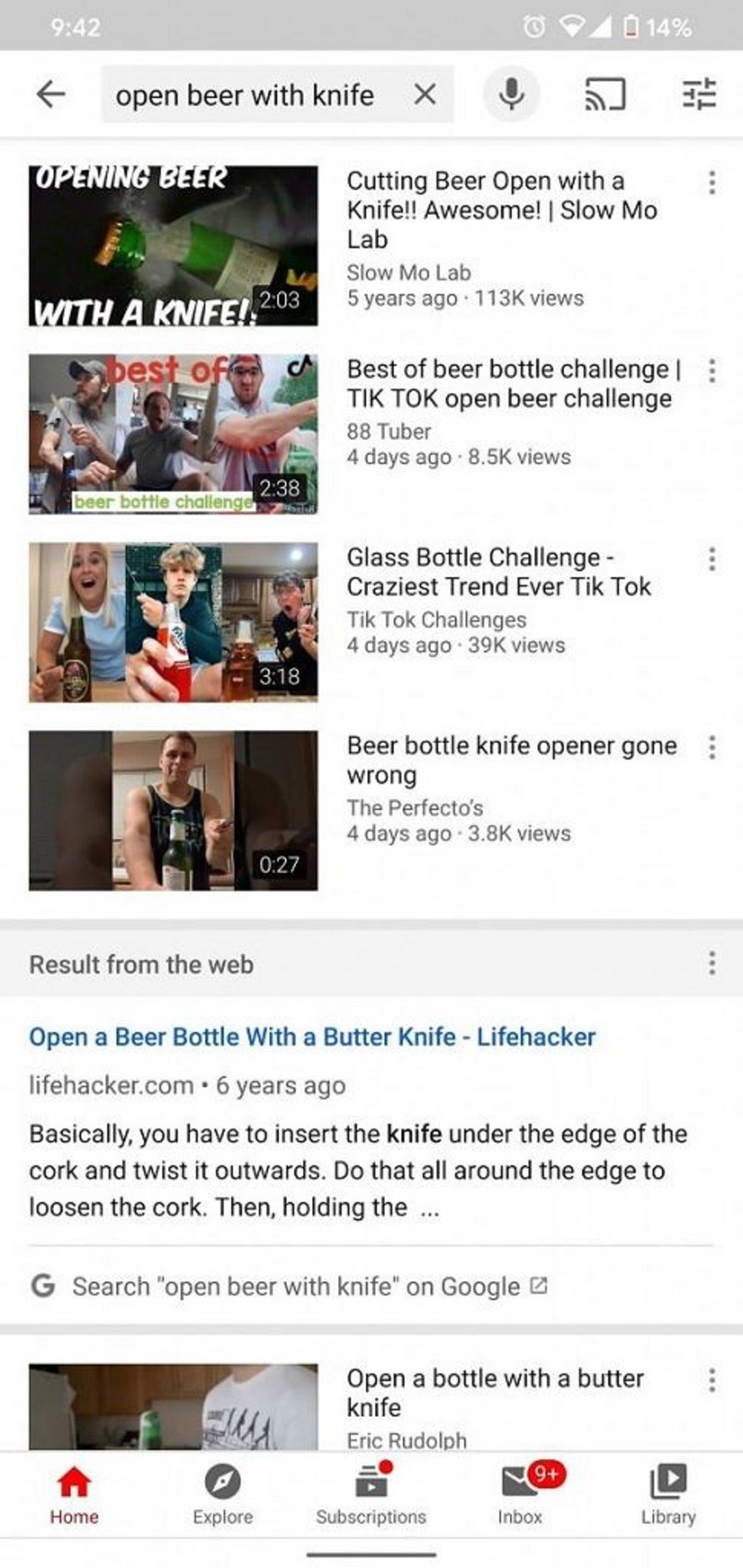 YouTube Aramaya Google Arama Sonuçları Geleceğini Gösteren Ekran Görüntüsü