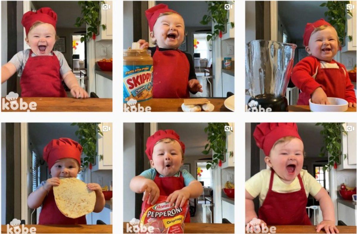 Instagram’da 1,5 Milyondan Fazla Takipçisi Olan 1 Yaşındaki Minik Şef Kobe
