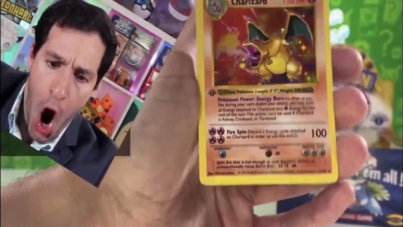 Bir Pokémon Kart Koleksiyoncusu, 50 Bin Dolar Değerinde Charizard Kartı Buldu (Video)