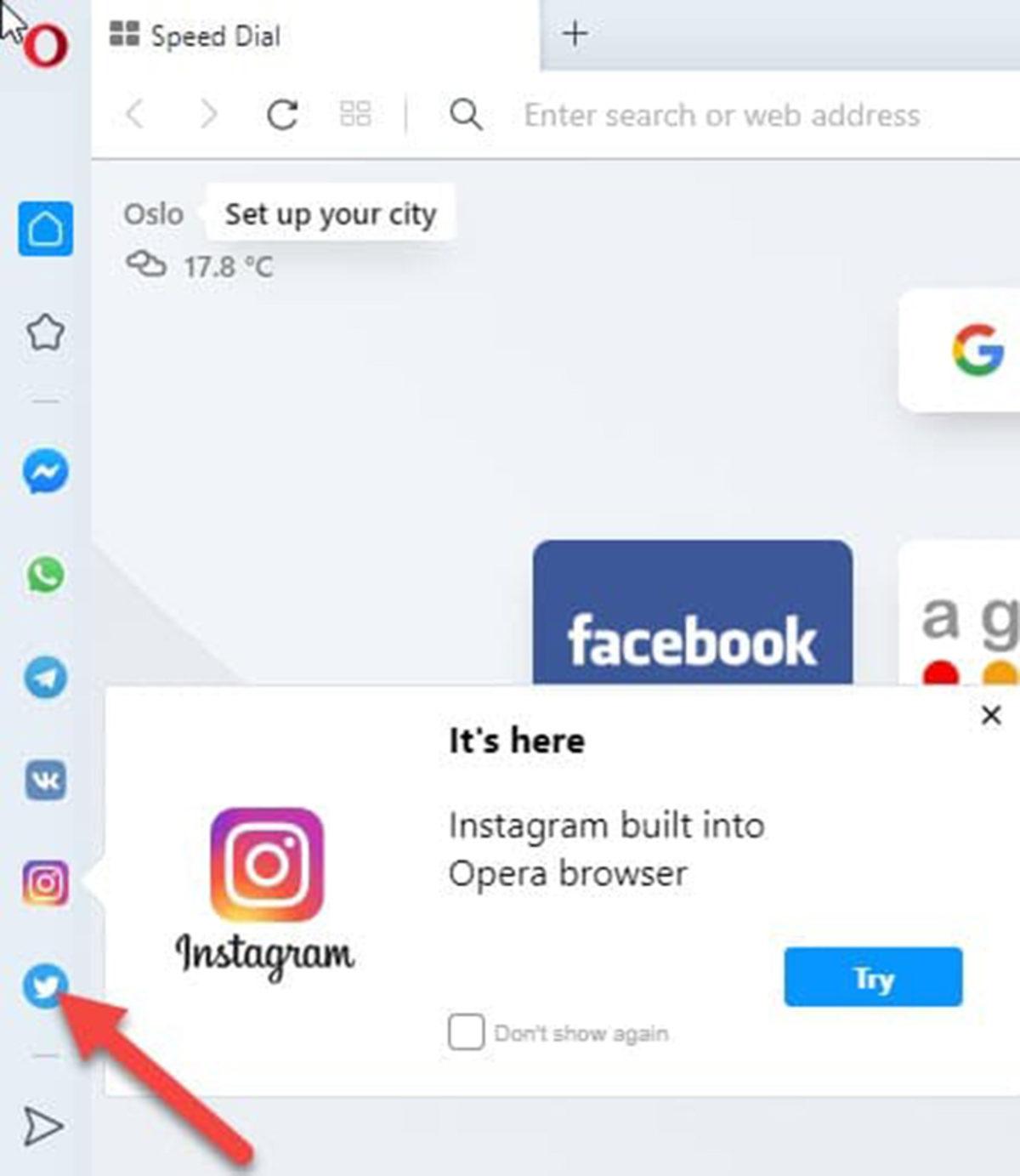 Opera’ya WhatsApp ve Instagram’dan Sonra Şimdi de Dahili Twitter Geldi