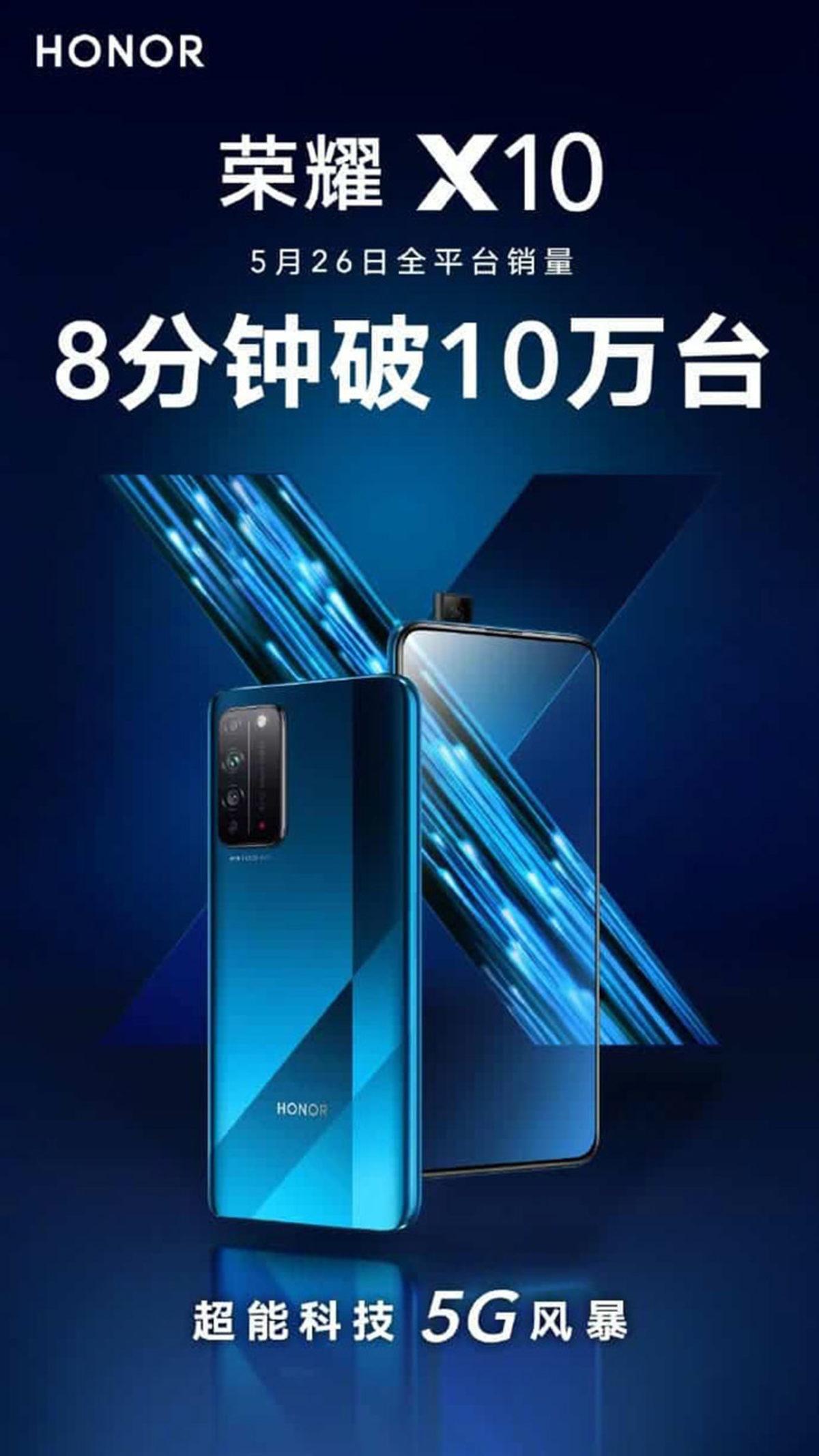 Honor X10 5G’nin Sadece 8 Dakikada 100 Bin Adet Sattığı Açıklandı