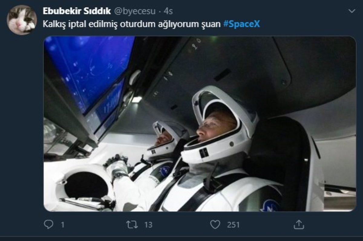 SpaceX’in Son Dakikada İptal Edilen Görevi İçin Sosyal Medyada Yapılan Komik Paylaşımlar
