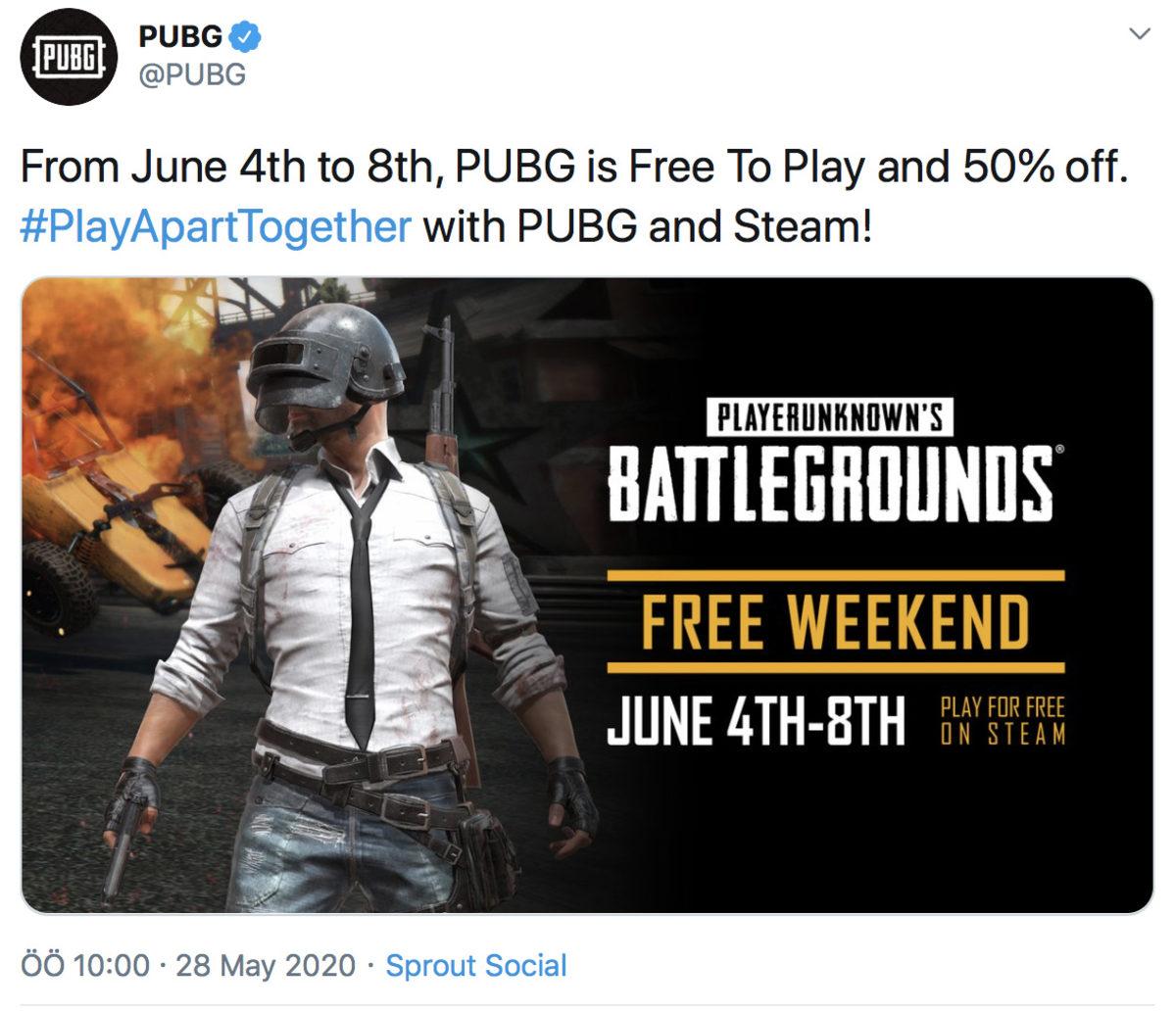 PUBG, 8 Haziran’a Kadar Oynaması Ücretsiz Oldu (%50 İndirim de Var)