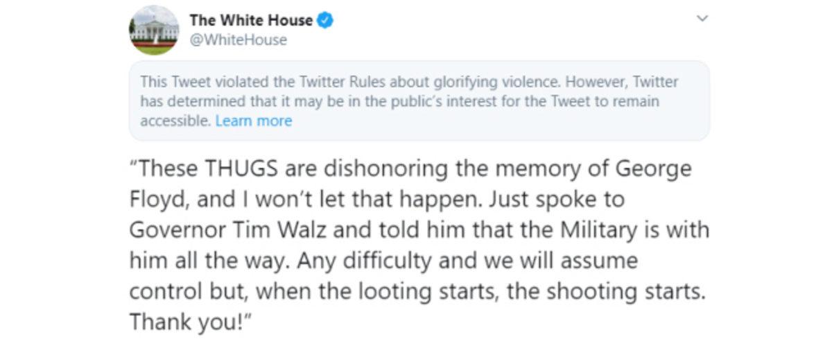 Twitter, Trump’la Yaşananlardan Sonra Beyaz Saray’ın Tweet’ine Uyarı Yazısı Ekledi