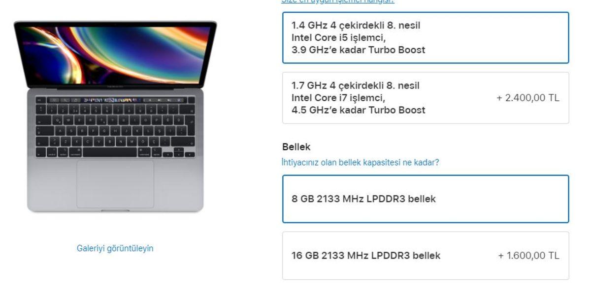 Apple, Giriş Seviye 13 İnç MacBook Pro’larda RAM Artırma Ücretini 2 Katına Çıkardı