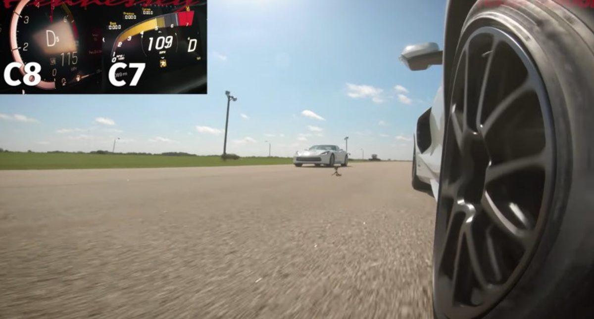 2020 Chevrolet Corvette Stingray ile Corvette C7’yi Karşı Karşıya Getiren Kalkış Yarışı (Video)