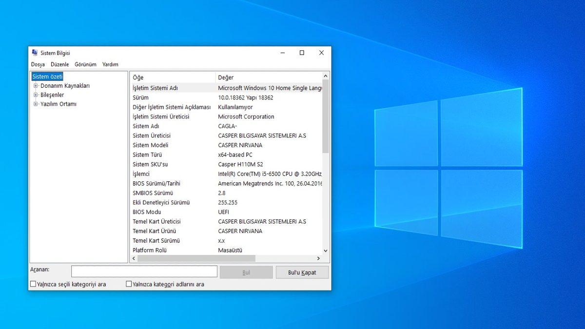 Windows 10 Çalıştır Komutları - 2020