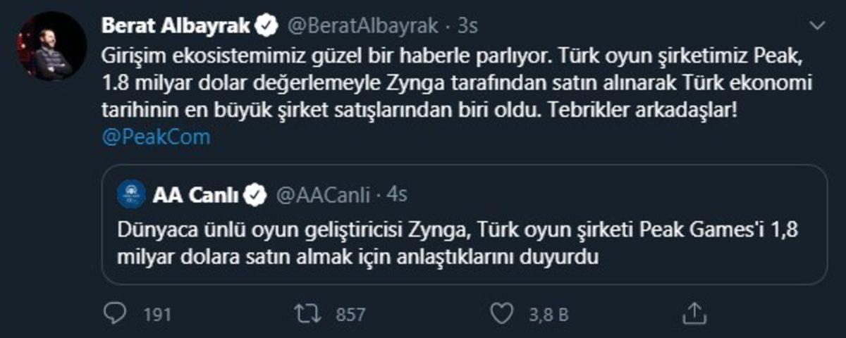 Peak Games’in Rekor Satışıyla İlgili 3 Bakandan Resmi Açıklama Geldi