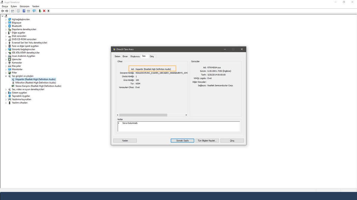 Realtek HD Audio Driver Güncelleme Nasıl Yapılır?