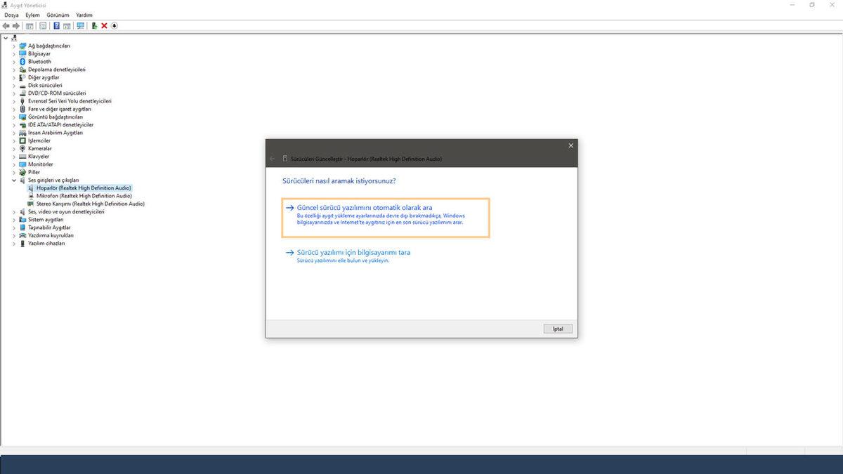 Realtek HD Audio Driver Güncelleme Nasıl Yapılır?