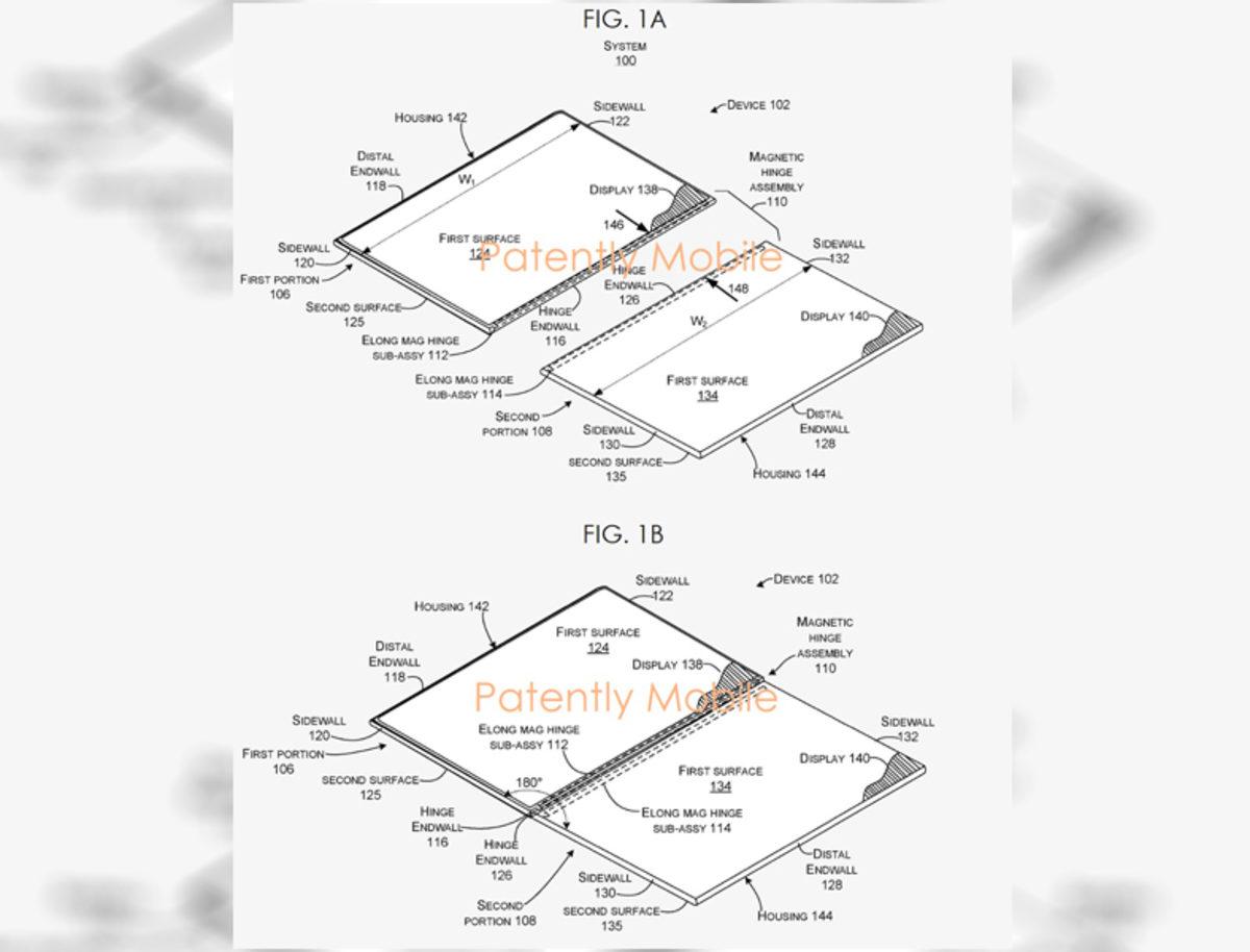 Microsoft’un Gelecekteki Çift Ekranlı Cihazlarının Yapısını Gösteren Patent Başvurusu
