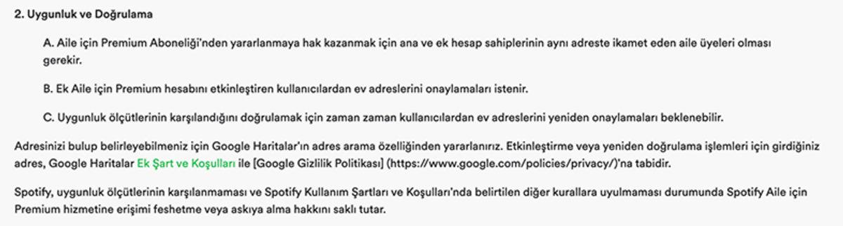 Spotify, Aile Üyelerinden Tekrar Tekrar Adres Doğrulaması İsteyecek