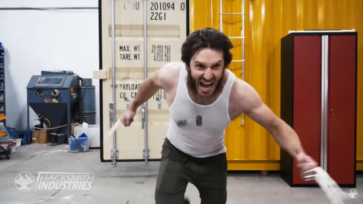 Bir YouTuber, Tasarladığı Wolverine Pençesiyle Beton Duvarı Parçaladı (Video)