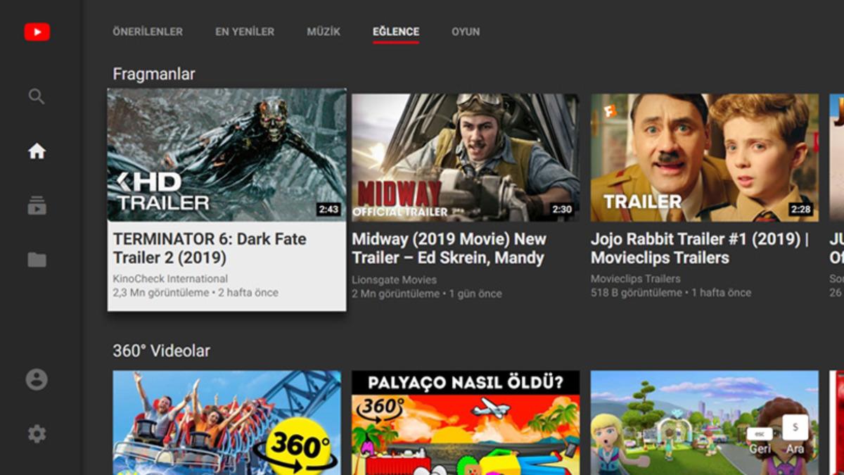 YouTube’un Televizyon Arayüzüne Normal Tarayıcılardan Erişilemeyecek