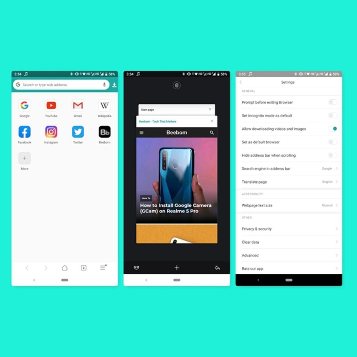 Android İçin En İyi 5 İnternet Tarayıcısı