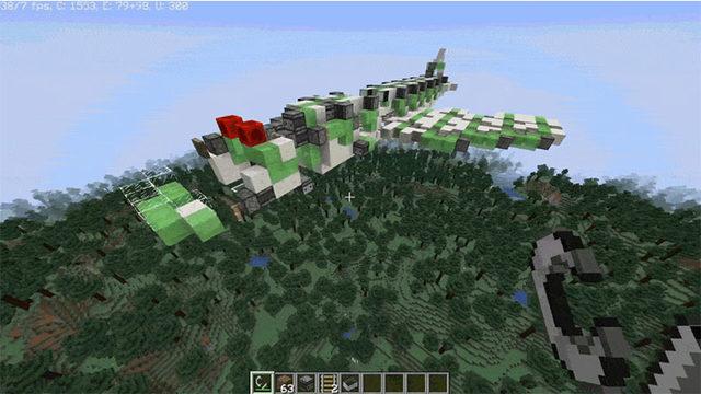 Bir Reddit Kullanıcısı, Minecraft’ta Çalışan Bir Uçak Tasarladı (Video)