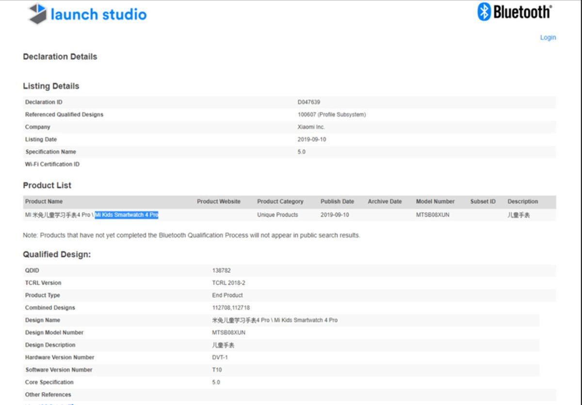 Xiaomi’nin Çocuklara Özel Akıllı Saati Bunny Smartwatch 4 Pro Bluetooth Sertifikası Aldı