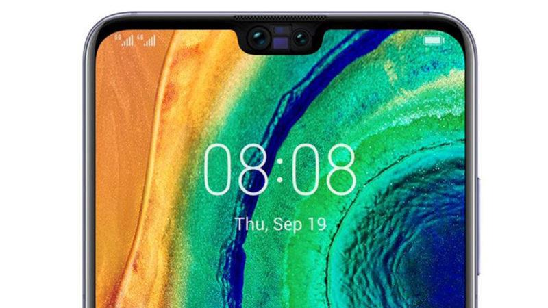 Huawei Mate 30’un Çift Ön Kamerasını Ortaya Çıkaran Görsel