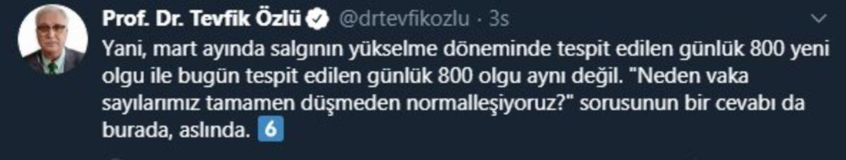Bilim Kurulu Üyesi, Vaka Sayısı Düşmeden Neden Normalleştiğimizi Açıkladı